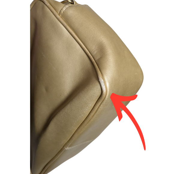 GIANI BERNINI - Gold Purse - Handbag -10x8x3 - Chain and Leather Strap - Picture 5 of 12